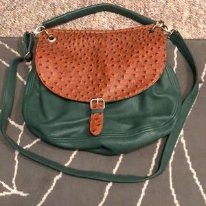 Green and brown bag